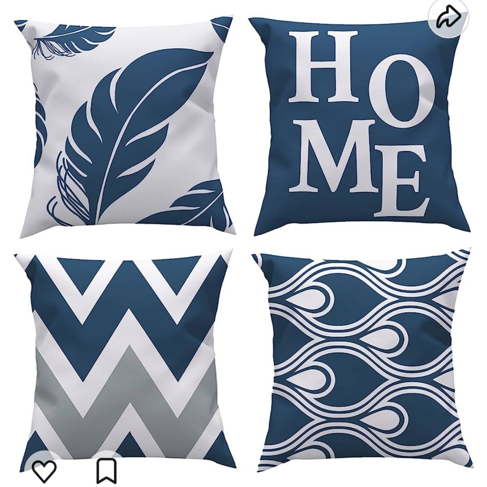 Rock cloud 18x18 set of pillow covers (4)